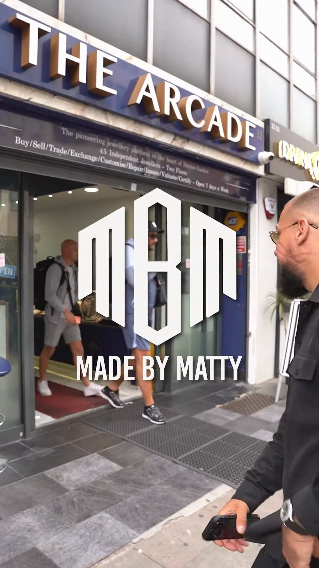 The Arcade shopfront with the MBM sign (Instagram still)